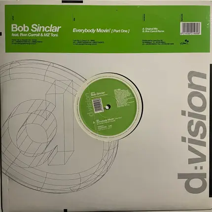Bob Sinclar Feat. Ron Carroll & MZ Toni - Everybody Movin' [Part One]