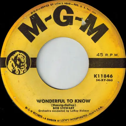 Bob Stewart - It's A Woman's World / Wonderful To Know
