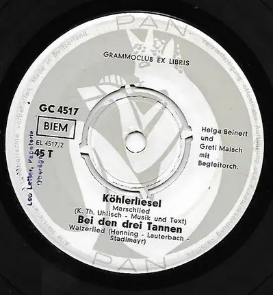 Bob Quinto Und Die Vocalis / Helga Beinert Und Gretl Maisch - Der Lachende Vagabund