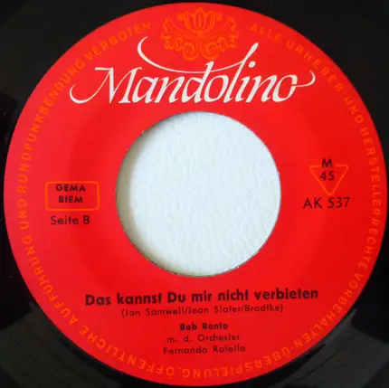 Bob Rento - Der Platz Neben Mir