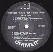 LP - Bob Ryman - Hot Licks Fiddlin' Foot Stompin' Music
