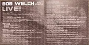 CD - Bob Welch - Bob Welch & Friends LIVE!