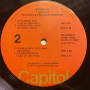 Double LP - Bob Wills & His Texas Playboys - In Concert