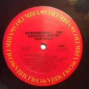 LP - Bob Wills & His Texas Playboys - Remembering... The Greatest Hits Of Bob Wills