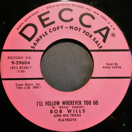 Bob Wills & His Texas Playboys - San Antonio Rose