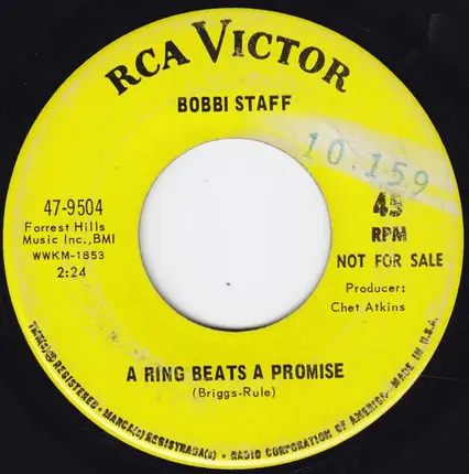 Bobbi Staff - Back Away / A Ring Beats A Promise