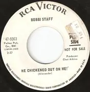 7inch Vinyl Single - Bobbi Staff - Bobby Blows A Blue Note / He Chickened Out On Me!