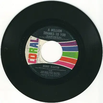 Bobbi Martin - I Can't Stop Thinking Of You / A Million Thanks To You