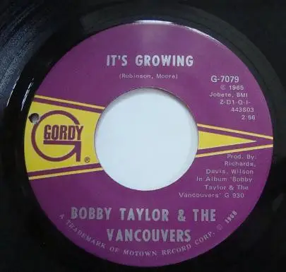 Bobby Taylor & The Vancouvers - Malinda