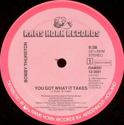 Bobby Thurston - You Got What It Takes