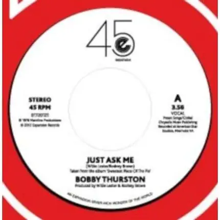Bobby Thurston - Just Ask Me / Foolish Man