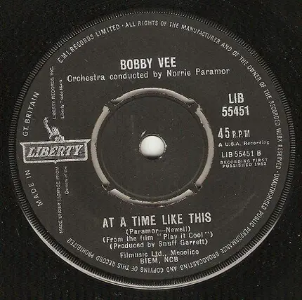 Bobby Vee With The Johnny Mann Singers - Sharing You
