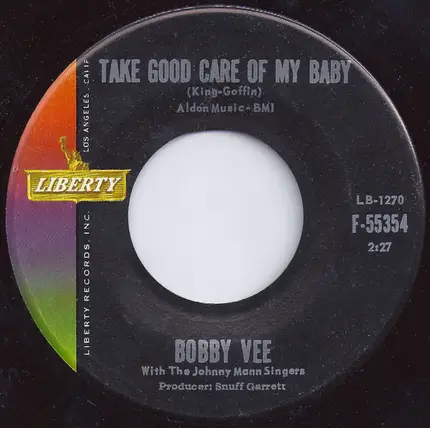 Bobby Vee With The Johnny Mann Singers - Take Good Care of My Baby