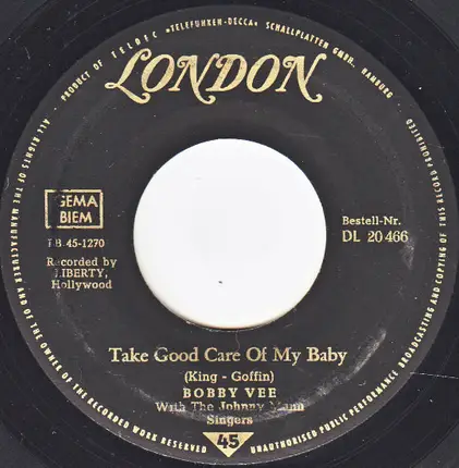 Bobby Vee - Take Good Care of My Baby