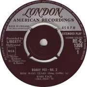 7inch Vinyl Single - Bobby Vee - Bobby Vee No.3