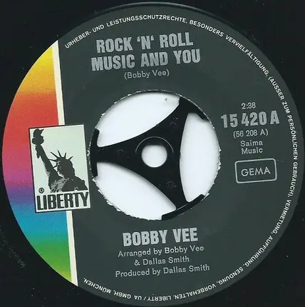 Bobby Vee - Rock 'N' Roll Music And You
