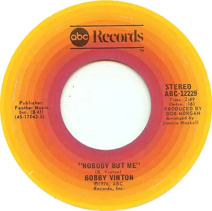 Bobby Vinton - Nobody But Me