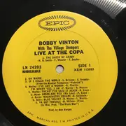 LP - Bobby Vinton With The Village Stompers - Live At The Copa