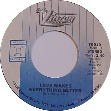 Bobby Vinton - It Hurts To Be In Love / Love Makes Everything Better