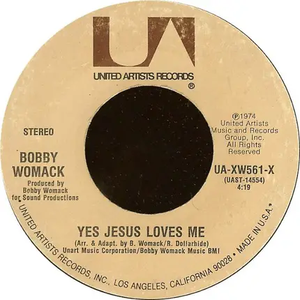 Bobby Womack - I Don't Know / Yes Jesus Loves Me