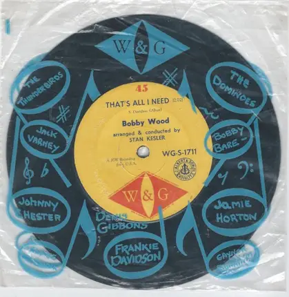 Bobby Wood - That's All I Need / Do Darlin'
