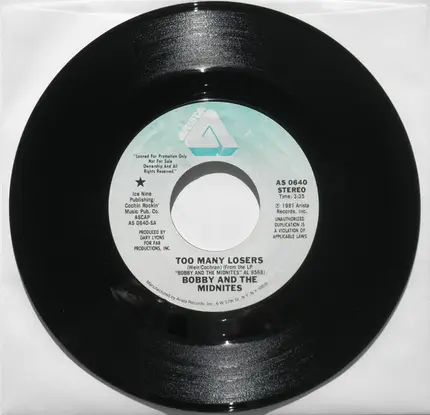 Bobby And The Midnites - Too Many Losers