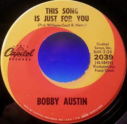 Bobby Austin - This Song Is Just For You