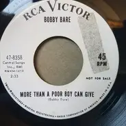 Bobby Bare - More Than A Poor Boy Could Give