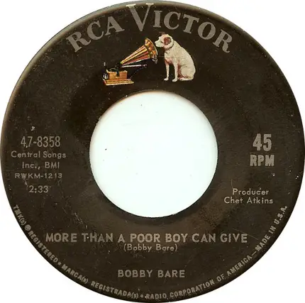 Bobby Bare - More Than A Poor Boy Could Give