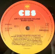 LP - Bobby Bare - Ain't Got Nothin' To Lose