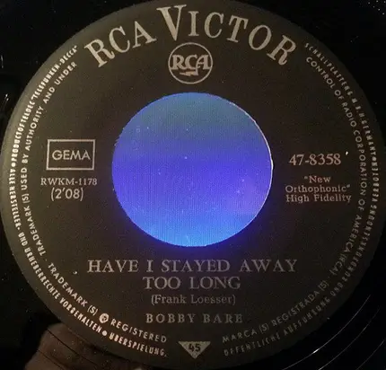 Bobby Bare - Have I Stayed Away Too Long