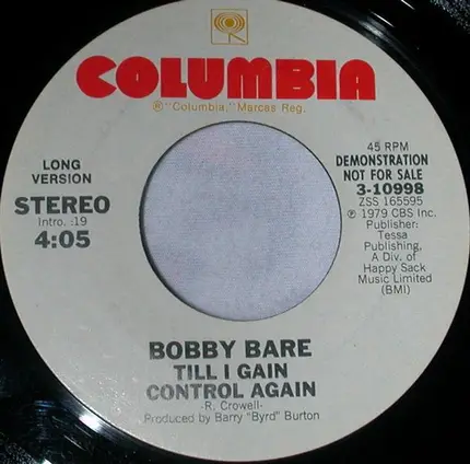 Bobby Bare - Till I Gain Control Again