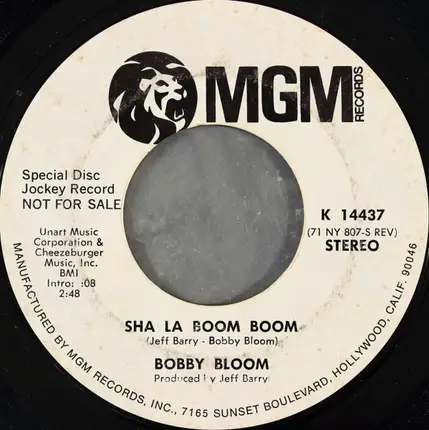 Bobby Bloom - Sha La Boom Boom