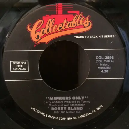 Bobby Bland / Latimore - Members Only / Bad Risk