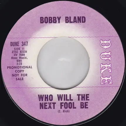 Bobby Bland - Blue Moon / Who Will The Next Fool Be