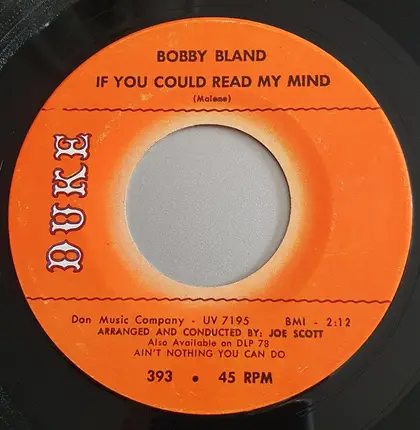 Bobby Bland - I'm Too Far Gone (To Turn Around) / If You Could Read My Mind