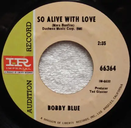 Bobby Blue - So Alive With Love