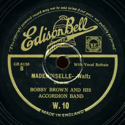 Jay Wilbur And His Band - Sweet Dreams Pretty Lady / Mademoiselle