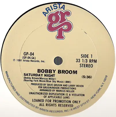 Bobby Broom - Saturday Night