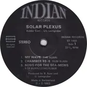 LP - Bobby Burri / Urs Leimgruber - Solar Plexus