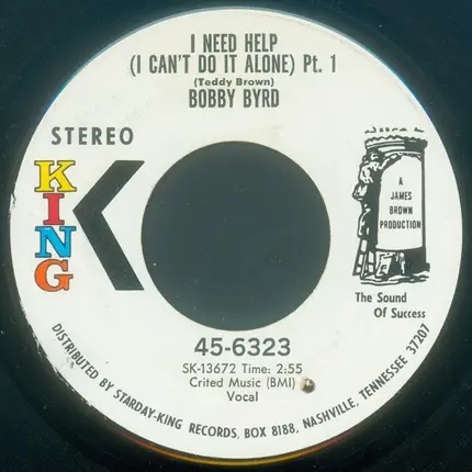 Bobby Byrd - I Need Help (I Can't Do It Alone)