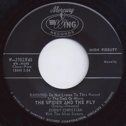 Bobby Christian With The Allen Sisters - The Spider And The Fly