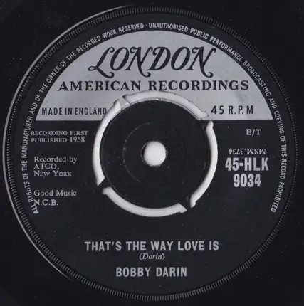 Bobby Darin - La Mer (Beyond The Sea)