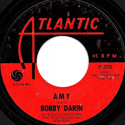 Bobby Darin - Lovin' You / Amy