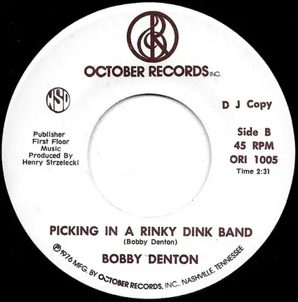 Bobby Denton - Salvation Army Understands / Picking In A Rinky Dink Band