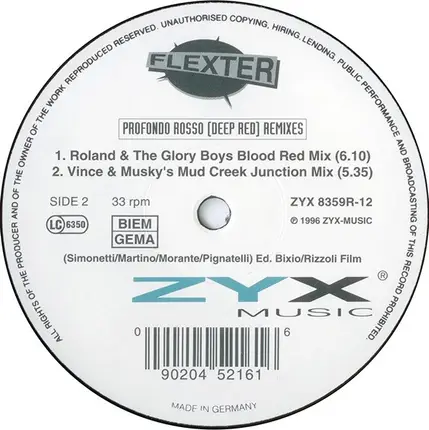 Bobby Flexter - Profondo Rosso (Deep Red) (Remixes)