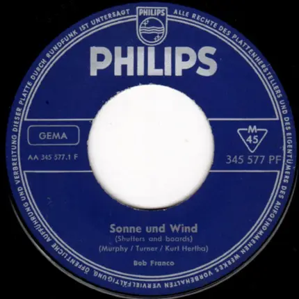 Bobby Franco - Sonne Und Wind