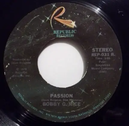 Bobby G. Rice - The Softest Touch In Town / Passion