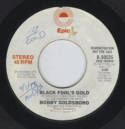 Bobby Goldsboro - Black Fool's Gold