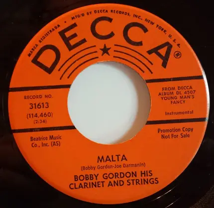 Bobby Gordon - Paper Doll / Malta